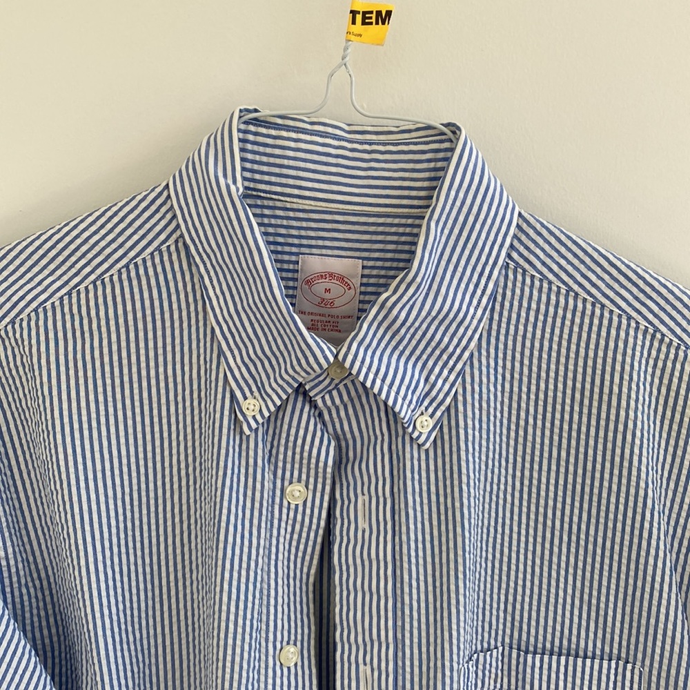 Brooks Brothers Seersucker button down shirt